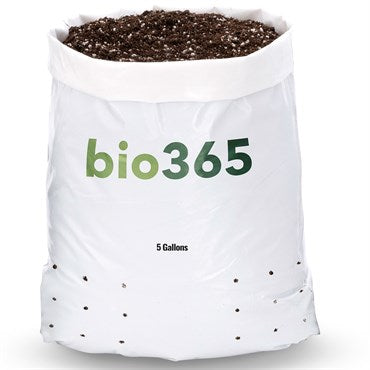 bio365 bioFlower Grow Bags OMRI Certified Organic Soil - 1.5cf Bags