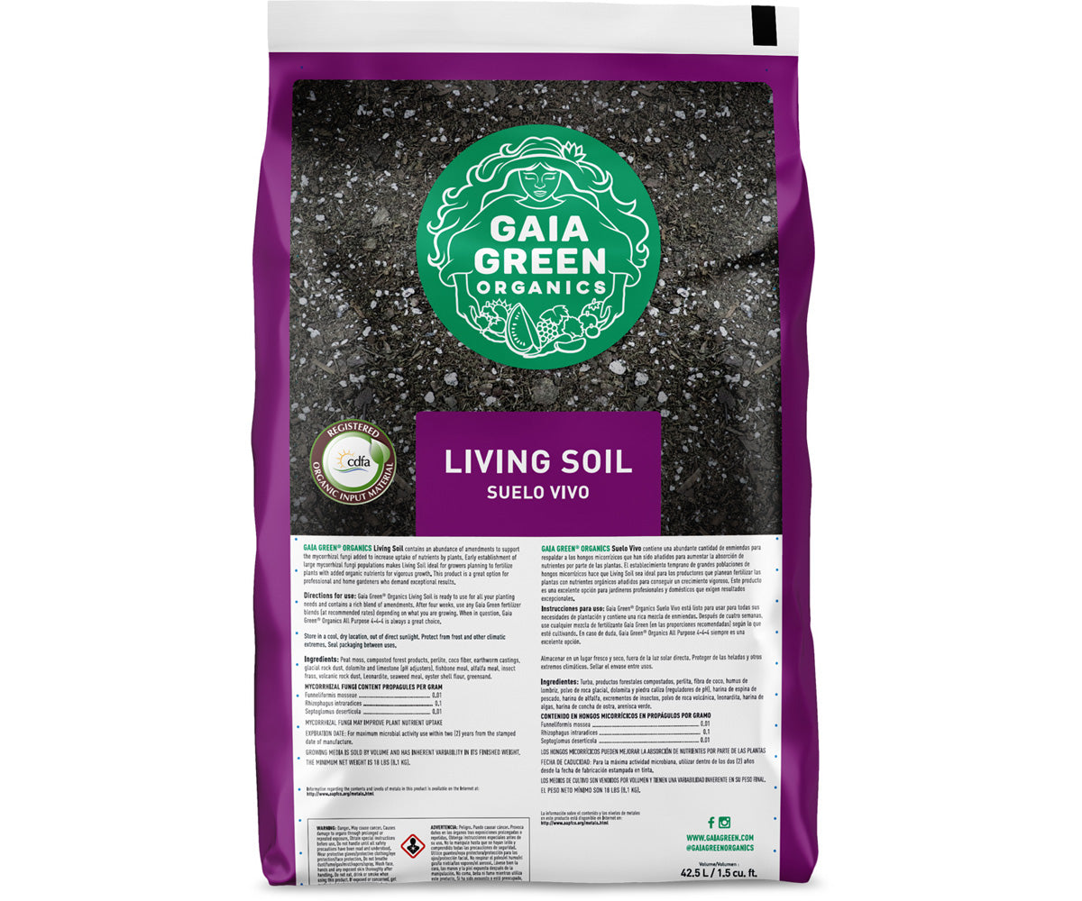 Gaia Green Living Soil, 75x 1.5 cu ft Bags (Full Pallet)