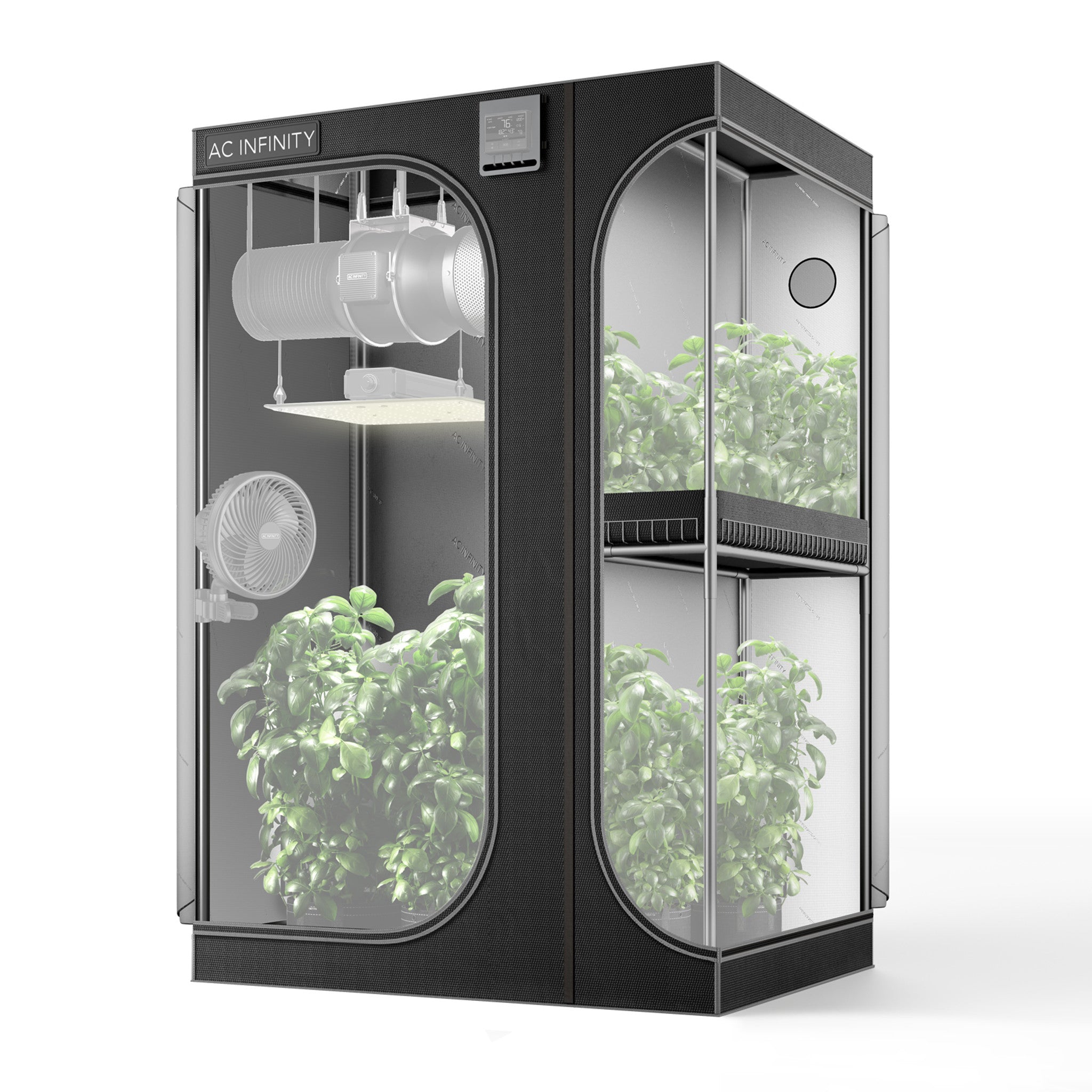 4x3 Multi Chamber Grow Tent, AC Infinity Cloudlab 743D - 48