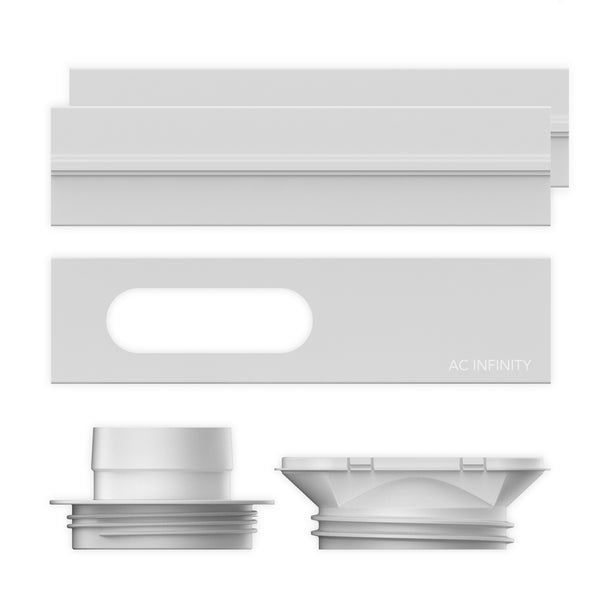 AC Infinity Window Duct Kit for Exhaust Fans, Fits 4" and 6"