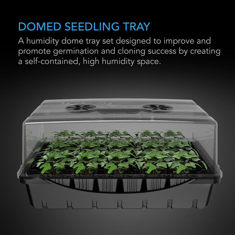 AC Infinity Propagation Kit w/ Humidity Dome and Height Extension, 5x8 Cell Tray