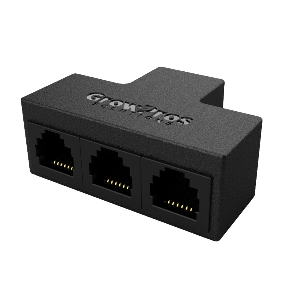 GrowPros RJ12 1-to-3 Data Splitter Adapter, 1 Female to 3 Female Ports