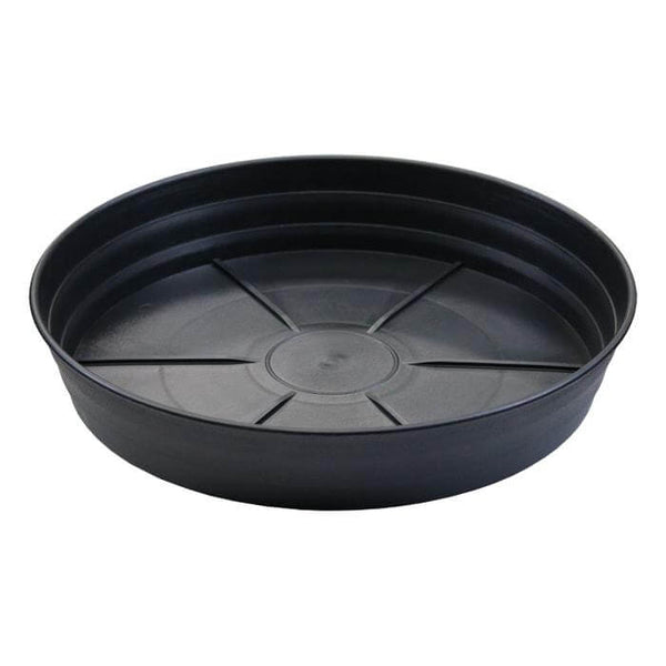 16 Inch Premium Black Injection Pot Saucers (5-Pack) - Grow1 - Happy Hydro