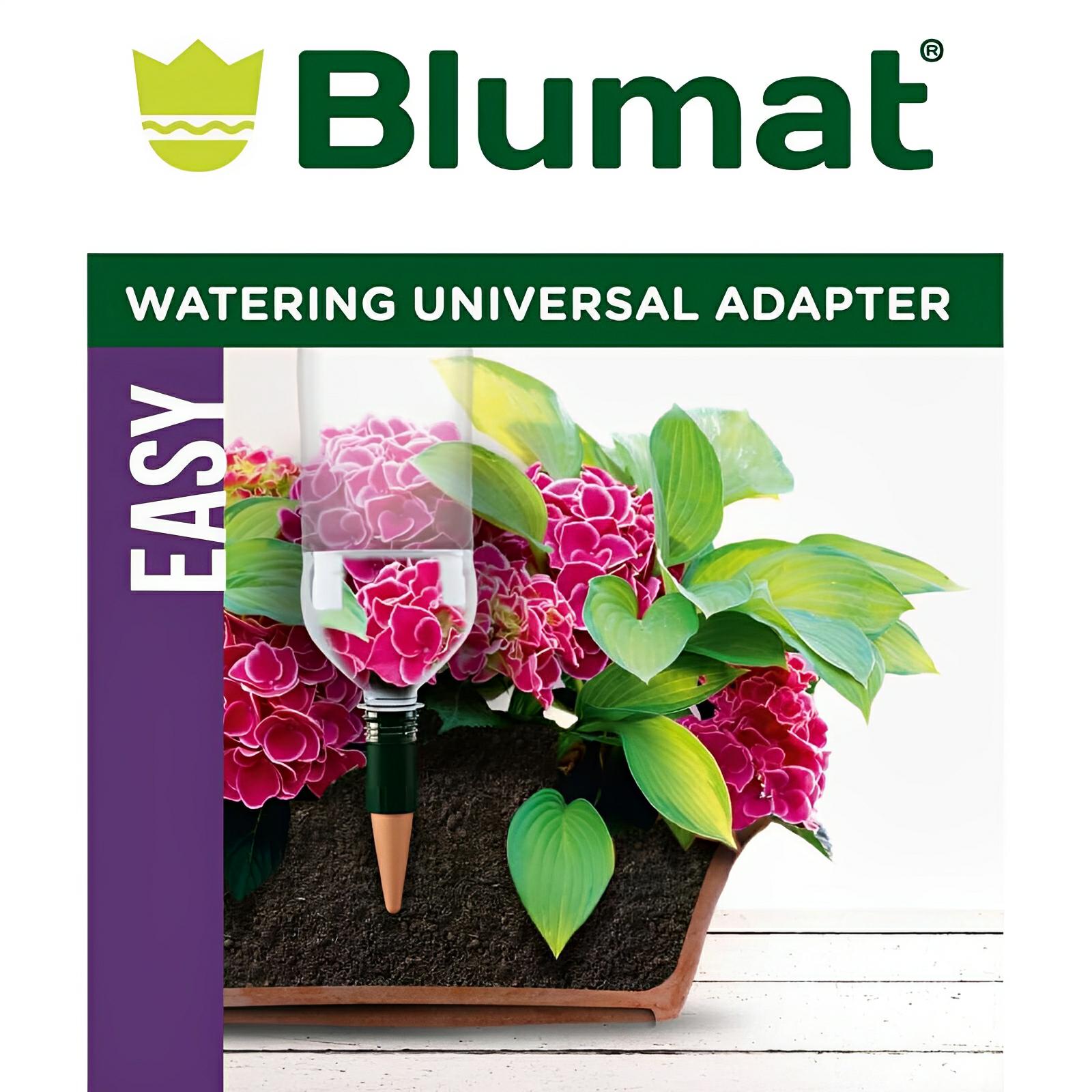Blumat Watering Stakes, Bottle Adapters, 3 Pack Happy Hydro