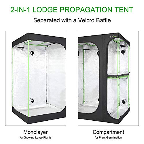 CoolGrows 4x5 Multi-Chamber Grow Tent - 60"x48"x80" - CoolGrows - Happy Hydro