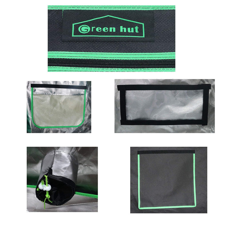 Green Hut 4x4 Grow Tent, 48"x48"x72" - Green Hut - Happy Hydro