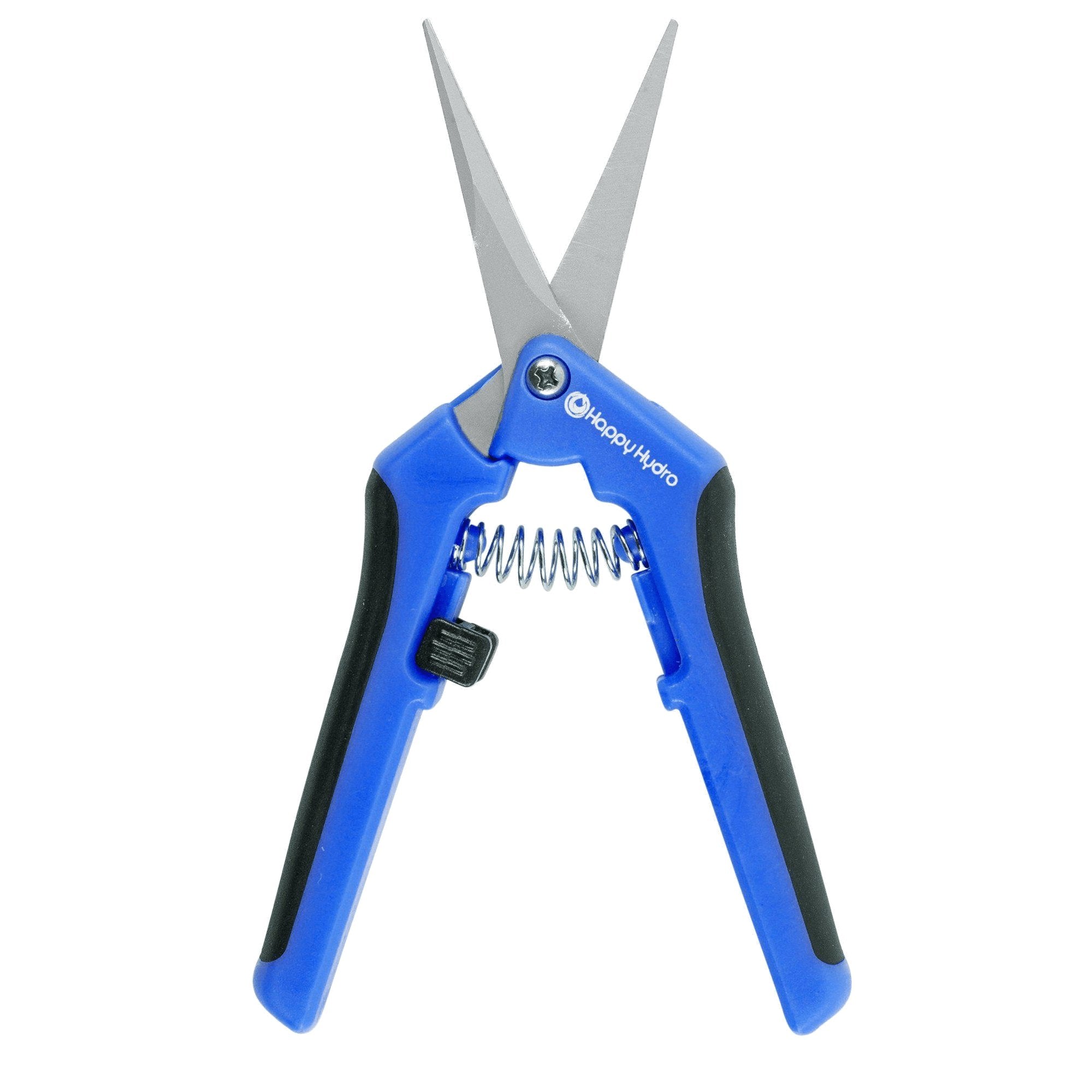 Happy Hydro Trimming Scissors with Curved Tip Stainless Steel Blades, Silver