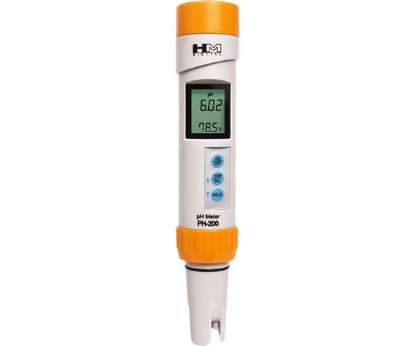 HM Digital PH-200 Waterproof pH/Temperature Meter - HM Digital - Happy Hydro