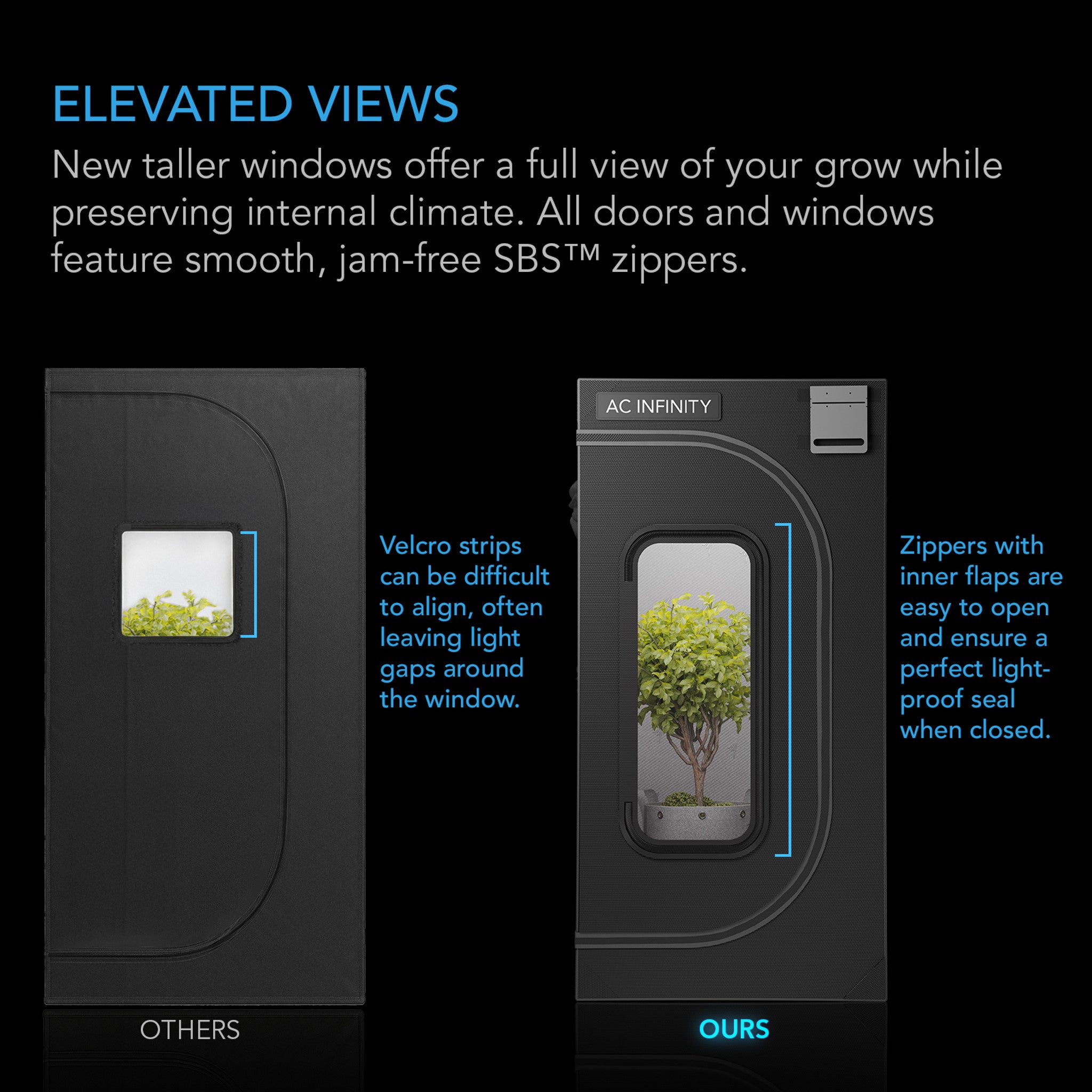 4x4 Grow Tent, AC Infinity Cloudlab 844 - 48