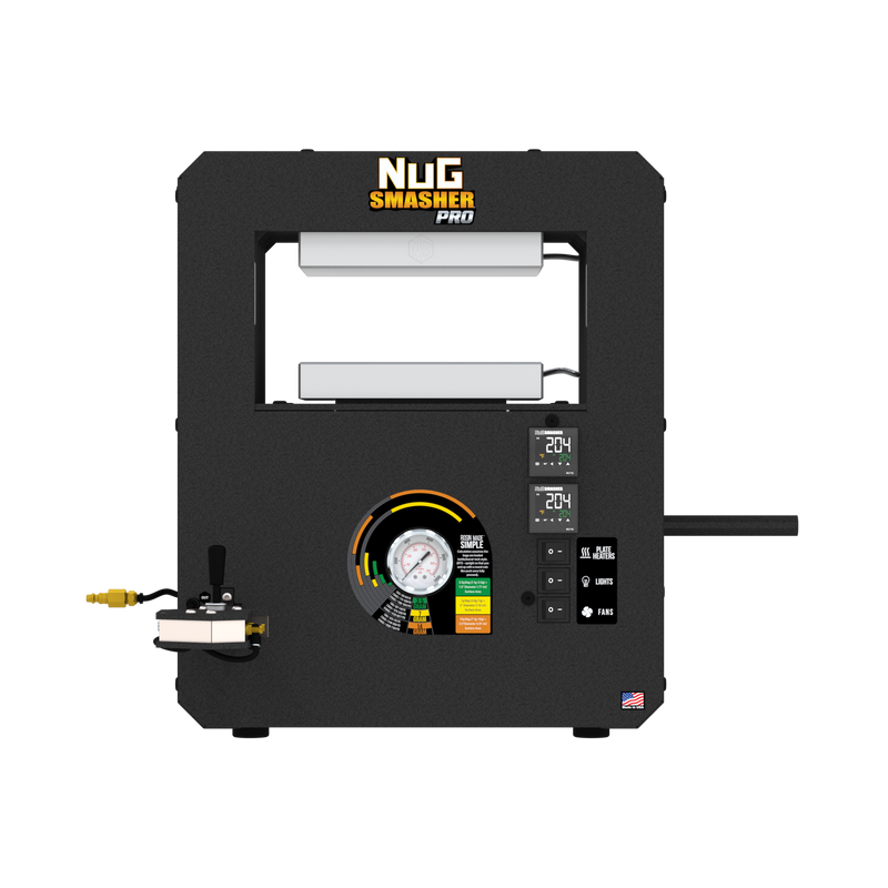 NugSmasher® PRO 20 Ton Pneumatic Rosin Press