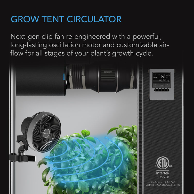 Grow tent shop oscillating fan