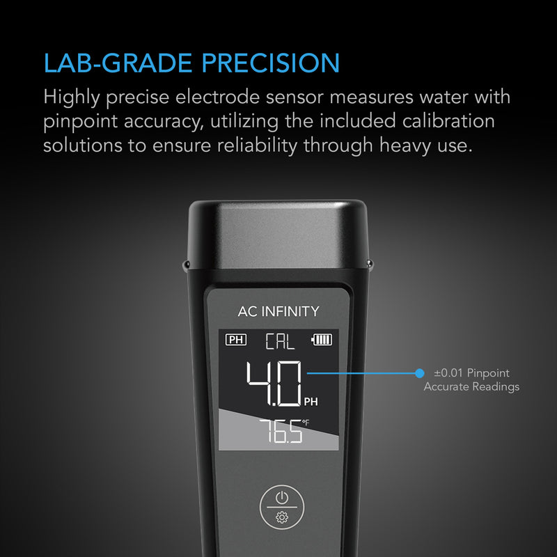 AC Infinity pH/TDS Meter PRO Kit, Interchangeable Probe