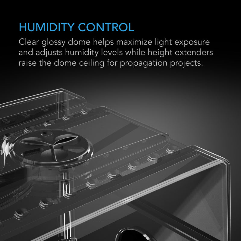 AC Infinity Propagation Kit w/ Humidity Dome and Height Extension, 6x12 Cell Tray