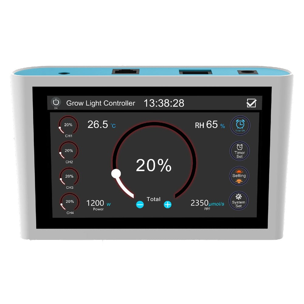 GrowPros LED Grow Light Controller, RJ12 & Ethernet Ports, Compatible with GrowPros Under-Canopy, DraGrow & Phoenix
