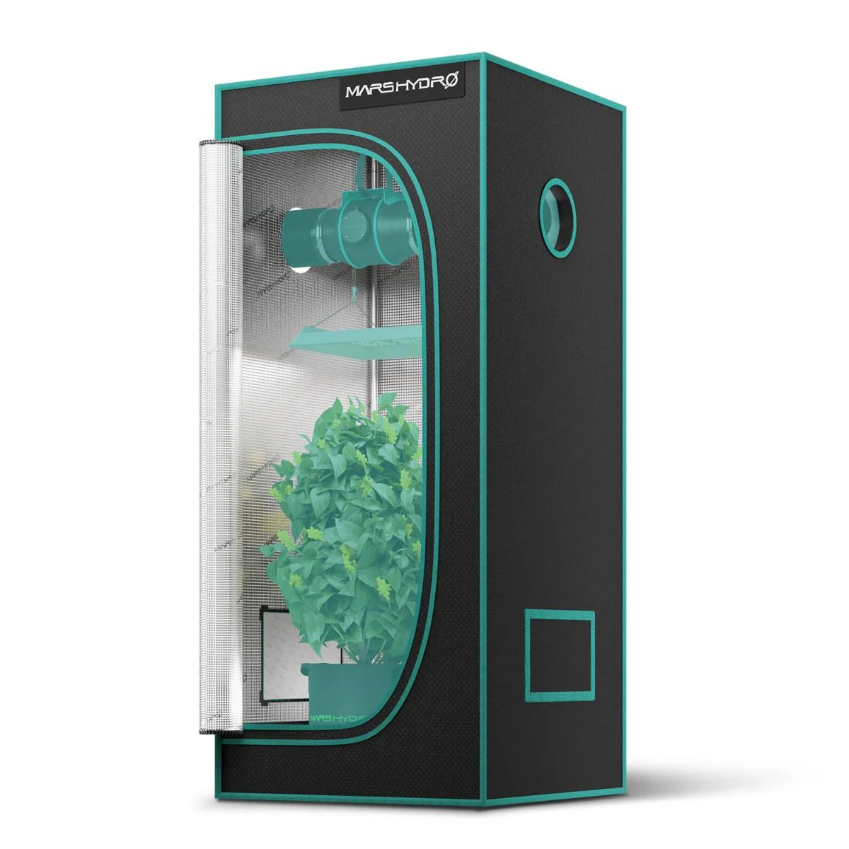[Beginners’ Choice] Mars Hydro Hydroponic 2′×2′ Grow Tent – 27″×27″×63″ (70×70×160 cm)