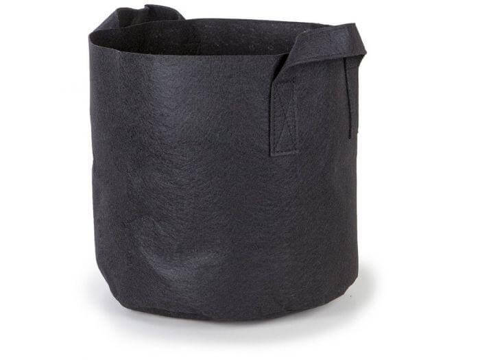 1-Gallon Fabric Pot w/Handles (5-Pack) Black 6H x 7D - Happy Hydro - Happy Hydro