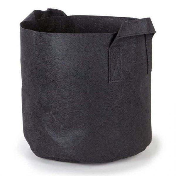 10-Gallon Fabric Pots w/Handles (5-Pack) Black 13H x 15D - Happy Hydro - Happy Hydro