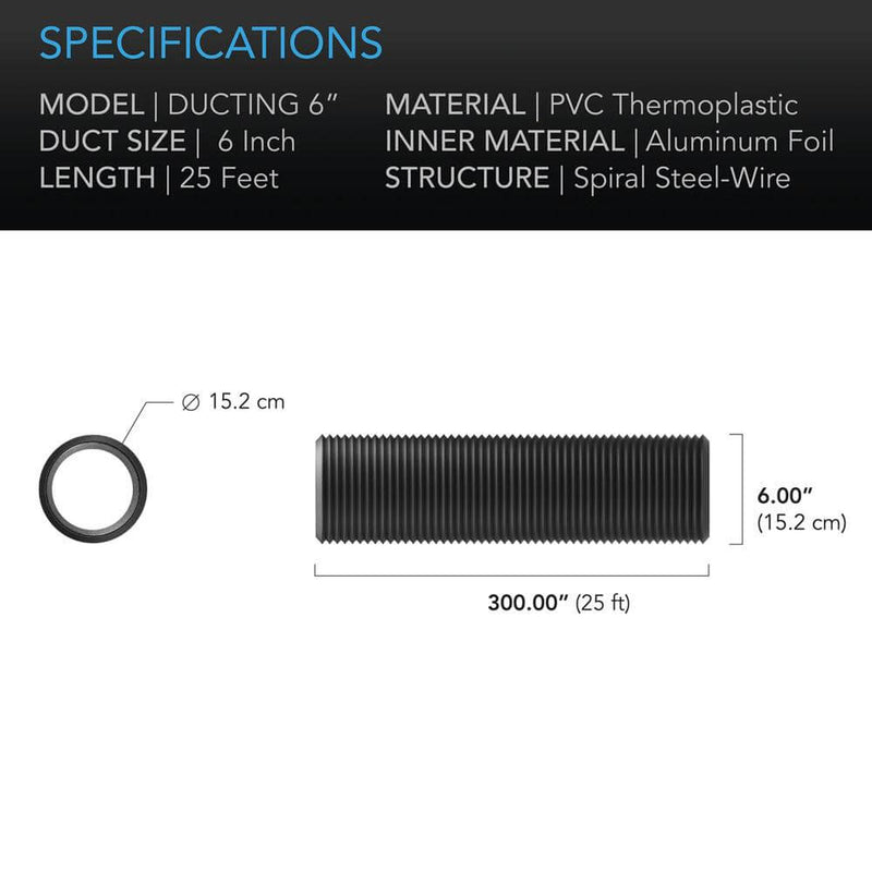 AC Infinity 10 Inch Ducting - AC Infinity - Happy Hydro
