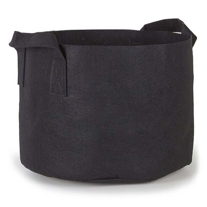 15-Gallon Fabric Pots w/Handles (5-Pack) Black 14.5H x 17D - Happy Hydro - Happy Hydro