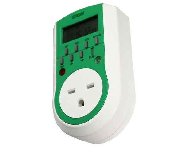 240v Single Outlet Digital Timer - Grow1 - Happy Hydro