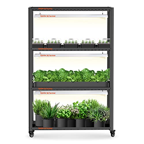 Plant Stand 3-Tier - Spider Farmer LED Seedling & Propagation Shelves