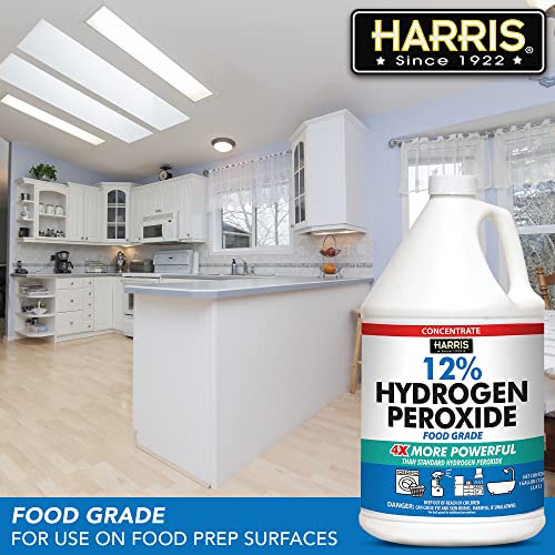 Harris Concentrated Food Grade Hydrogen Peroxide, 12%, 1 Gallon
