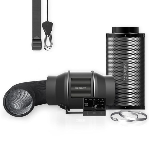 AC INFINITY 6インチファン マーズハイドロカーボンフィルターセット 6 Inch Inline Fan Carbon Filter Combo Ventilation Kit - Mars