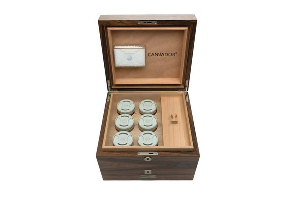 6 Strain Cannador with Nook and Drawer Hand Crafted Secure Storage - Cannador - Happy Hydro