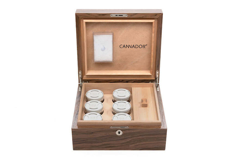 6 Strain Cannador with Nook Hand Crafted Secure Storage - Cannador - Happy Hydro