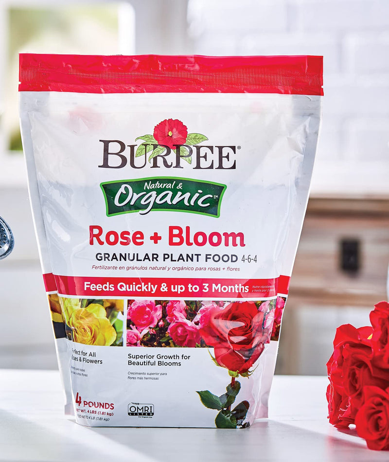 Burpee Organic Rose + Bloom Fertilizer, 8lb