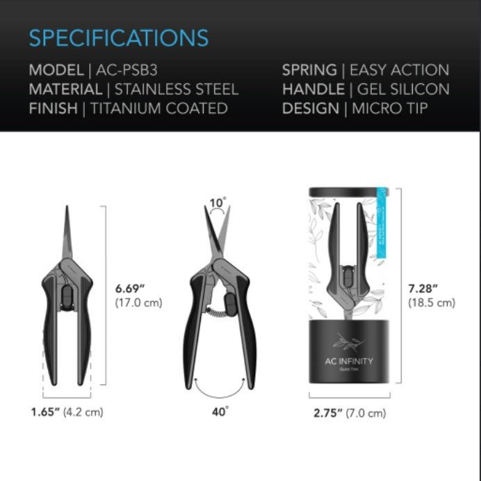 AC Infinity Trimming Scissor Cleaning Kit - Happy Hydro