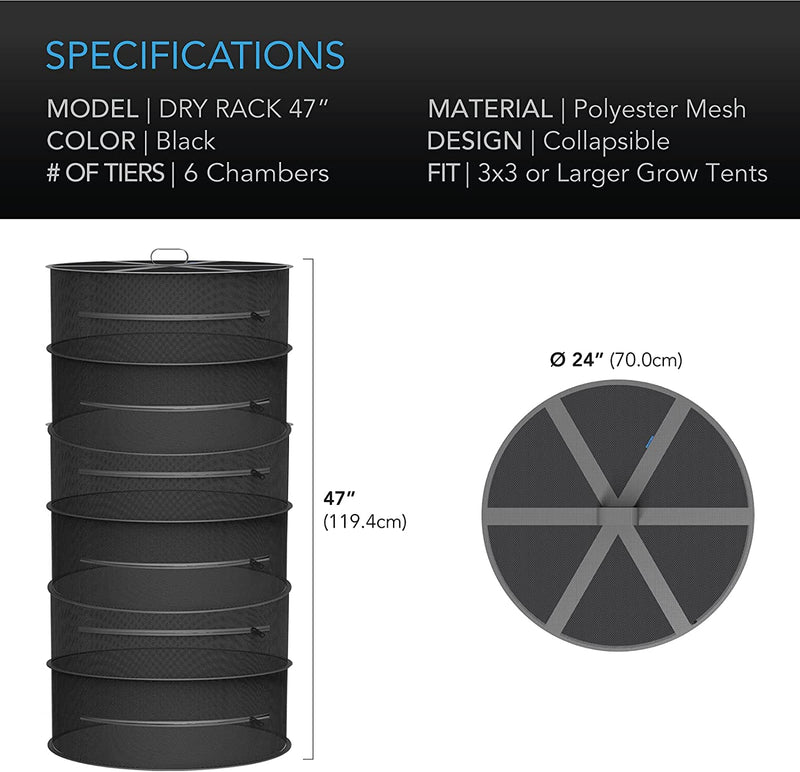 AC Infinity Herb Drying Rack, 6 Tier - AC Infinity - Happy Hydro
