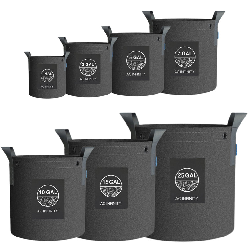 Heavy Duty Reusable Fabric Pots, 10 Gallon, 5-Pack