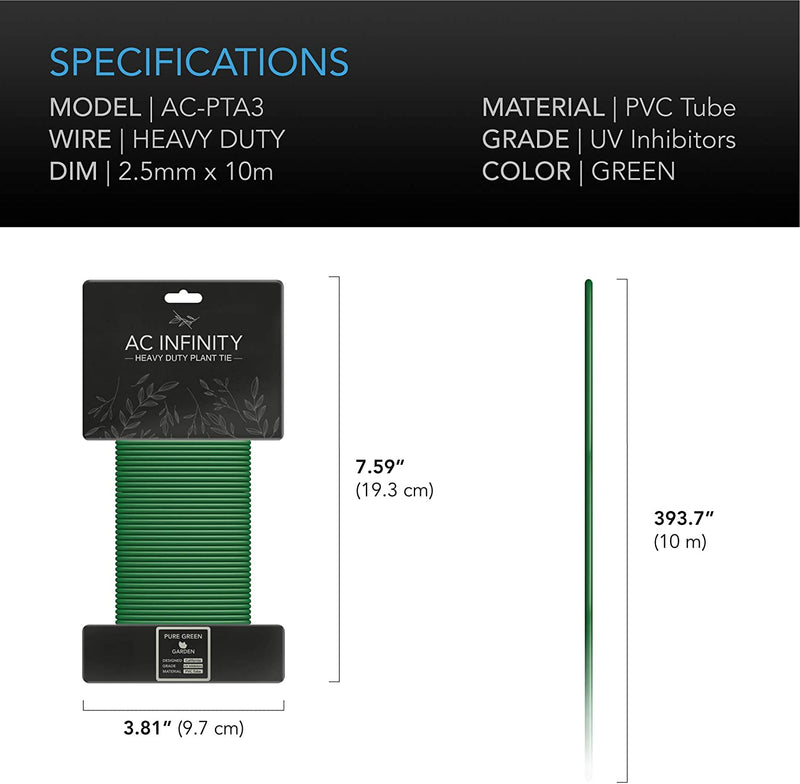 AC Infinity Heavy Duty Plant Ties, 10m - AC Infinity - Happy Hydro