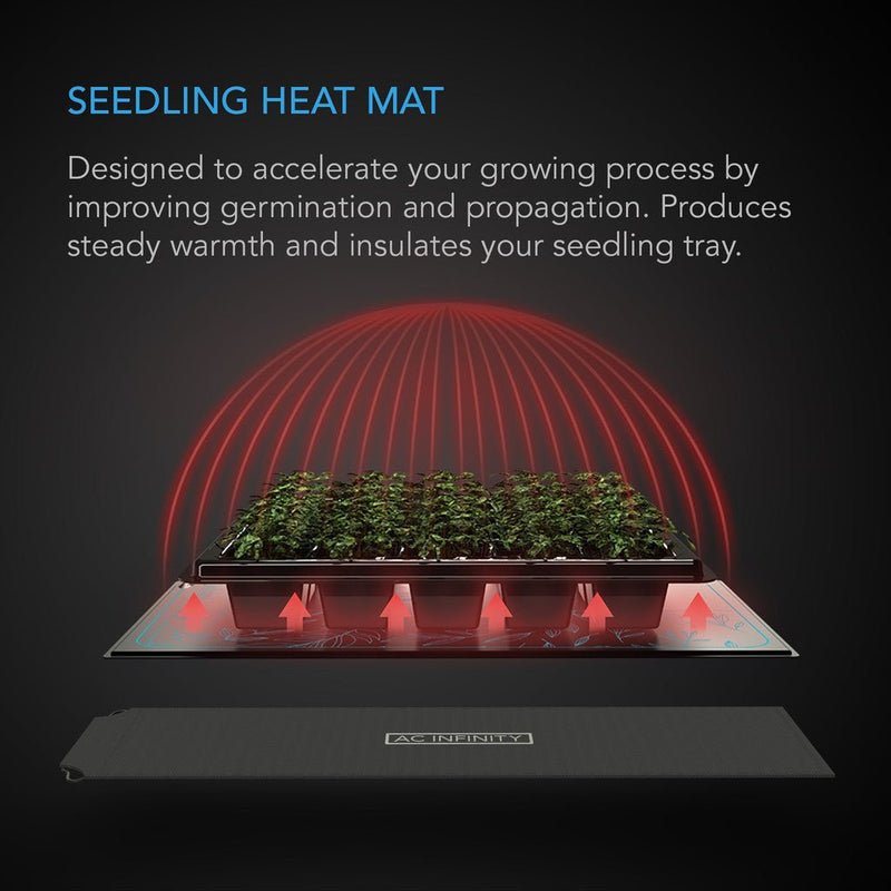 AC Infinity Seedling Heat Mat for Plants, 10x20 Inch - AC Infinity - Happy Hydro