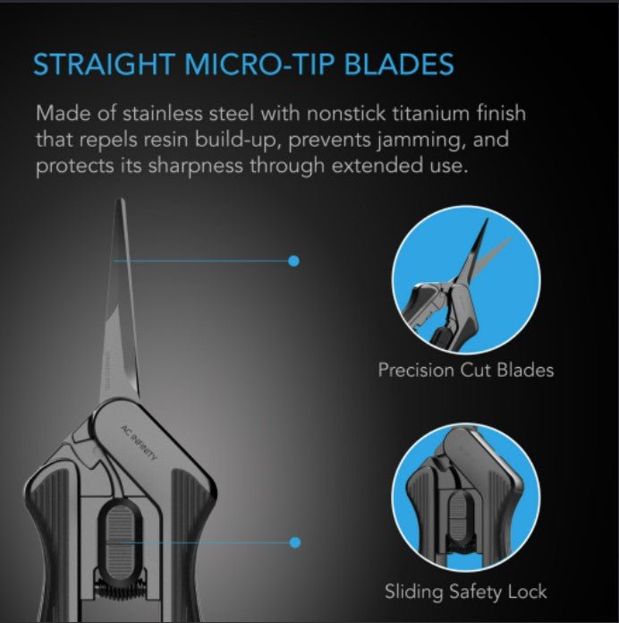 Happy Hydro Trimming Scissors w/ Curved Tip Stainless Steel Blades