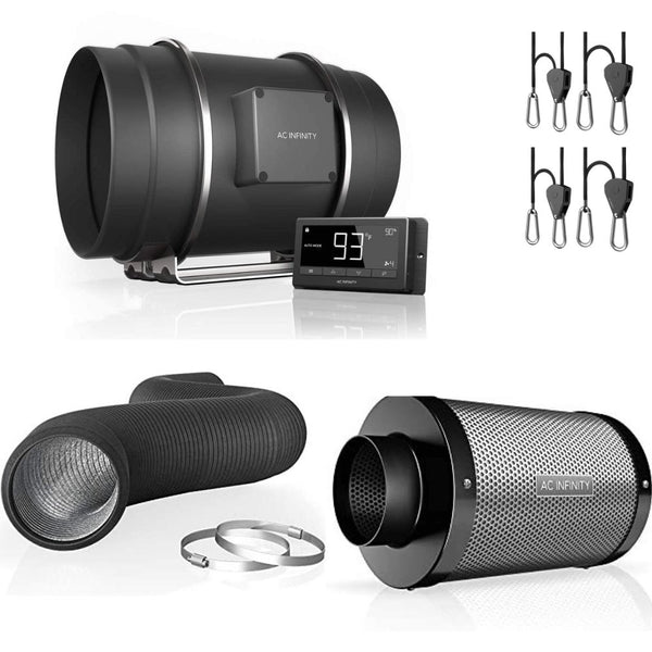 AC Infinity Ventilation Kit for Grow Tents, 10 Inch Pro Happy Hydro