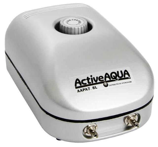 Active Aqua Air Pump 2 Outlets, 3w 7.8 L/min - Active Aqua - Happy Hydro