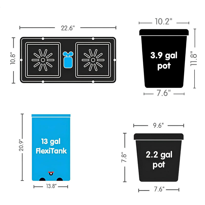 AutoPot Easy2Grow Systems, 2-100 Pots - AutoPot - Happy Hydro