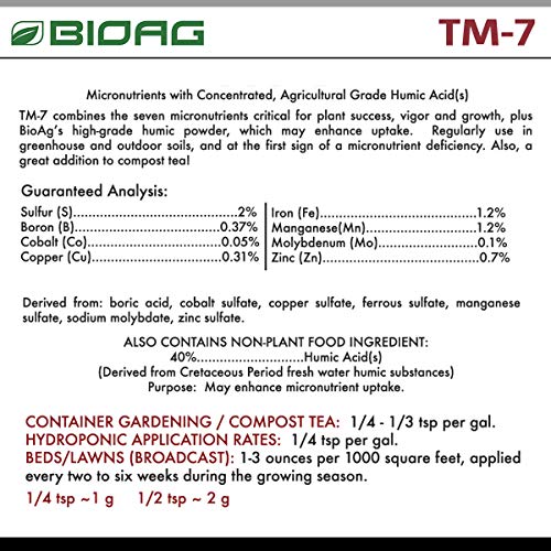 BioAg TM7 Organic Humic Acid Plus Essential Micronutrients - 2.2 lb - BioAg - Happy Hydro