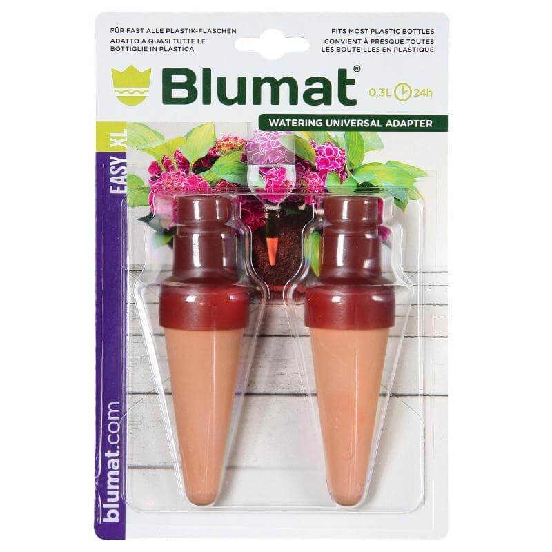 Blumat Watering Stakes, XL Bottle Adapters, 2 Pack - Blumat - Happy Hydro
