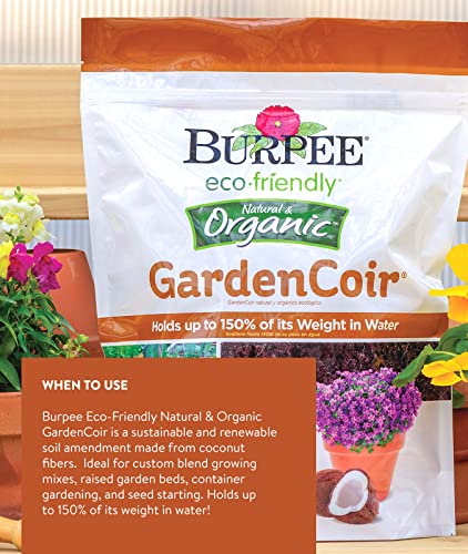 Burpee Natural & Organic Garden Coir, 8 quart - Burpee - Happy Hydro