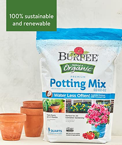 Burpee Premium Organic Potting Soil, 9 Quarts - Burpee - Happy Hydro