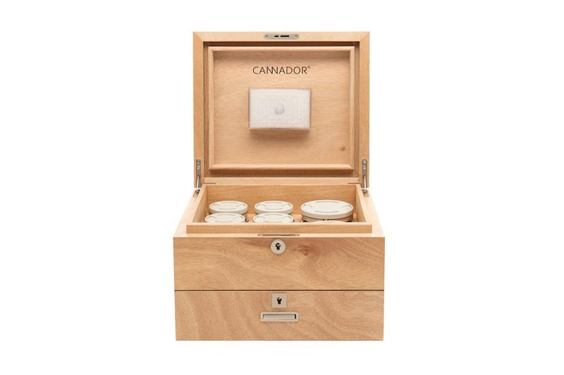 Cannador 8 Strain with Drawer, Mahogany - Cannador - Happy Hydro