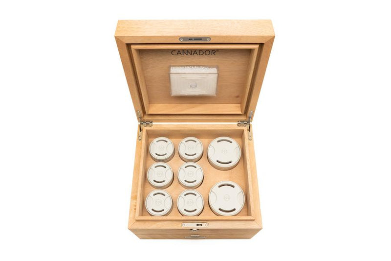 Cannador 8 Strain with Drawer, Mahogany - Cannador - Happy Hydro