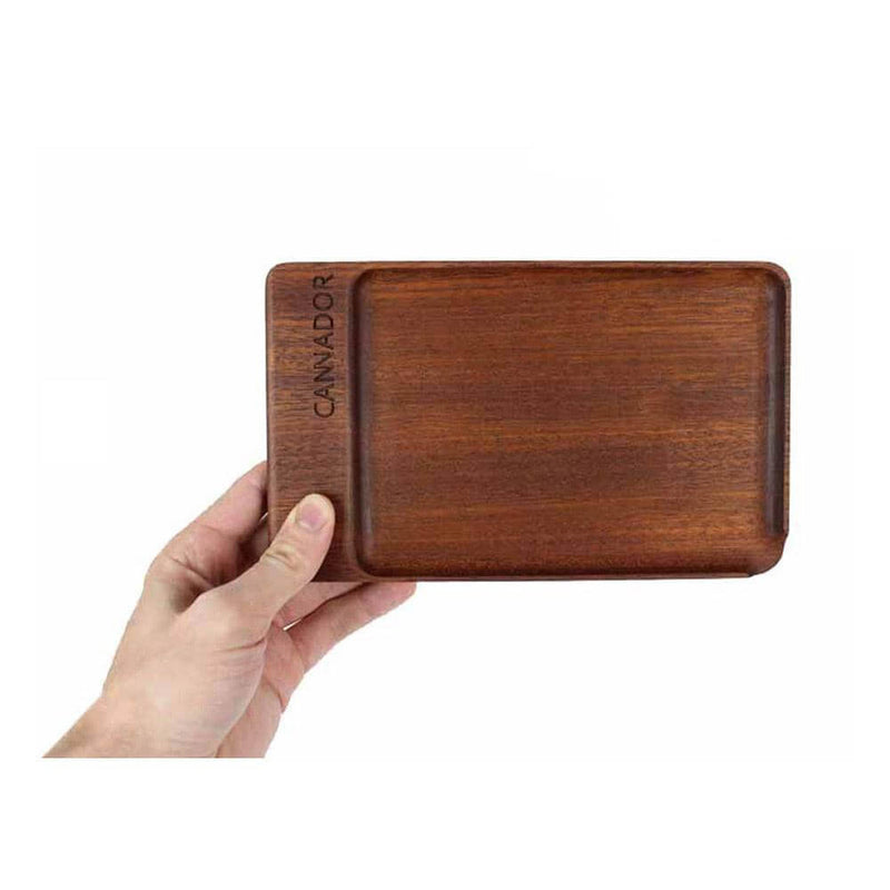 Cannador Mahogany Rolling Tray - Cannador - Happy Hydro