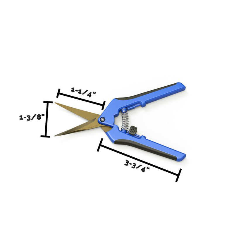 Curved Tip Titanium Trimming Scissors - Happy Hydro Accessories - Happy Hydro
