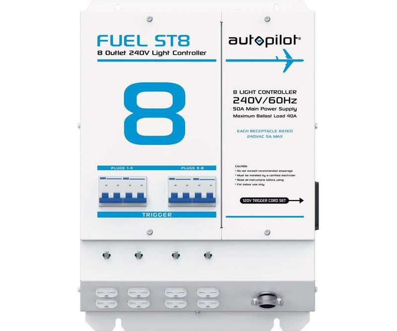 FUEL ST8 Light Controller for up to 8 Lights 240v Outlets with 120v Trigger - Grow1 - Happy Hydro