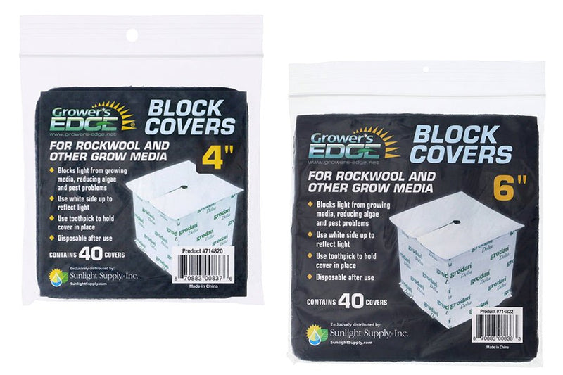 Grower's Edge Block Covers Rockwool & Grow Media - Grower's Edge - Happy Hydro