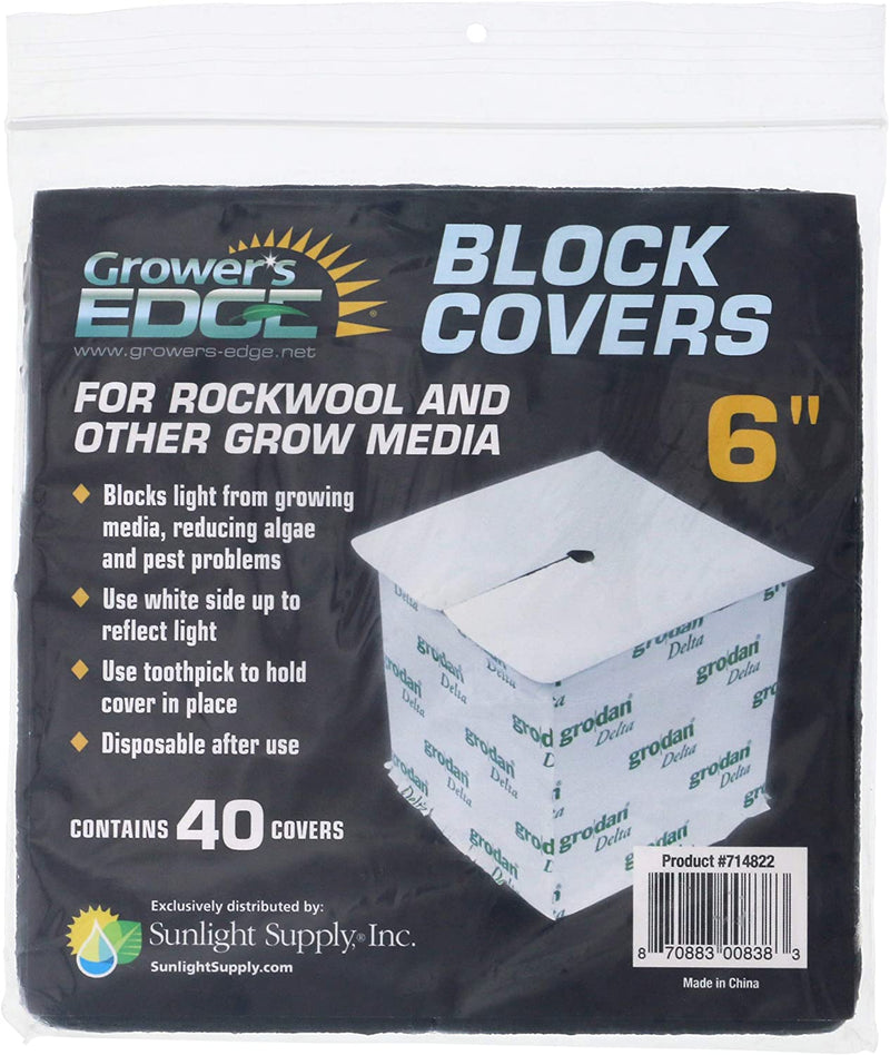 Grower's Edge Block Covers Rockwool & Grow Media - Grower's Edge - Happy Hydro